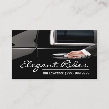 Modern Limo Driver Business Card by ArtisticEye at Zazzle