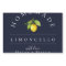 Modern Limoncello Blue Beverage Label