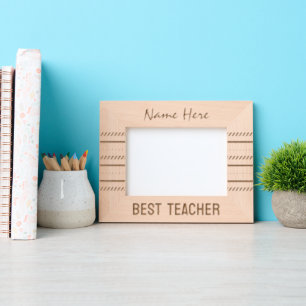 Modern Line Art, Best Teacher Engraved Frames