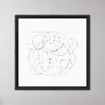 Modern Line Art Canvas – Abstract Emotion &amp; Flow b