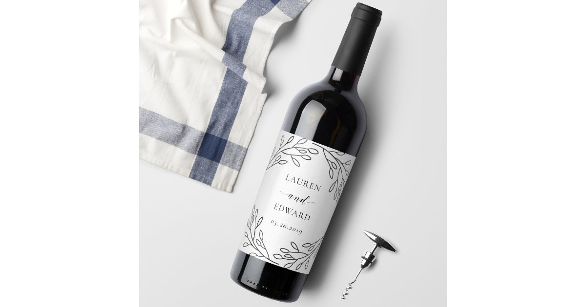 wine bottle labels clip art