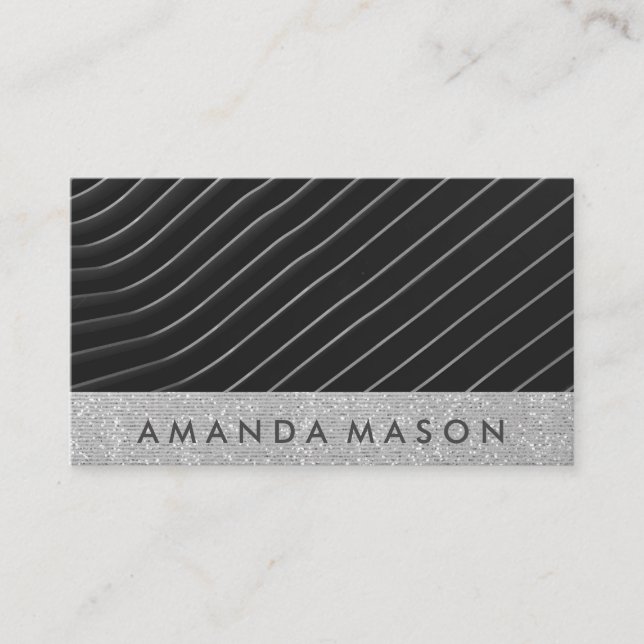 Modern Line Art | Interior Design | Photography Business Card (Front)