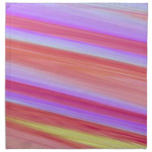 Modern Line Art Mostly Pink Smudged Cloth Napkin