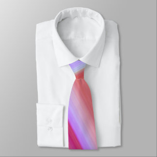 Modern Line Art Mostly Pink Smudged  Neck Tie