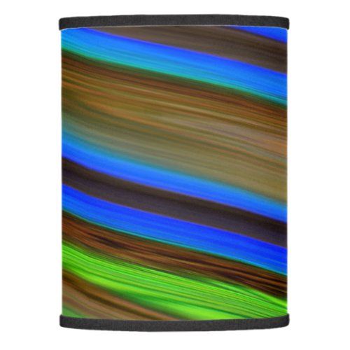 Modern Line Art Peacock Feather Colors Lamp Shade