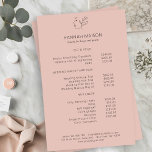 Modern, Line Art, Woman, Leafy, Salon, Pricelist Flyer<br><div class="desc">Modern,  Line Art,  Woman,  Leafy,  Salon,  Pricelist,  Flyers.</div>