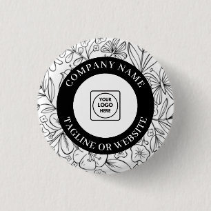 Modern Line Artwork Logo with Editable Text Design Button