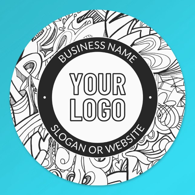 Modern Line Artwork & Your Logo w/Editable Text Labels (Creator Uploaded)