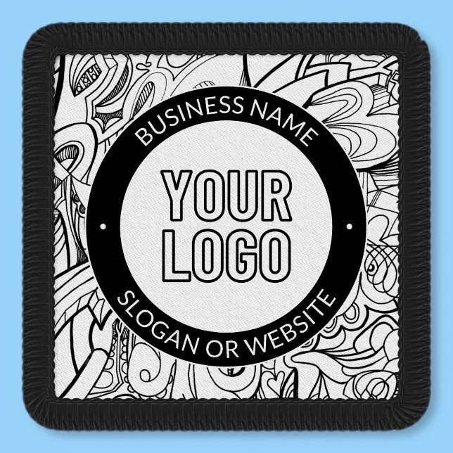 Modern Line Artwork & Your Logo w/Editable Text Patch (Creator Uploaded)