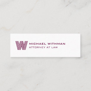 MODERN LINE MONOGRAM  BUSINESS LOGO  MINI BUSINESS CARD