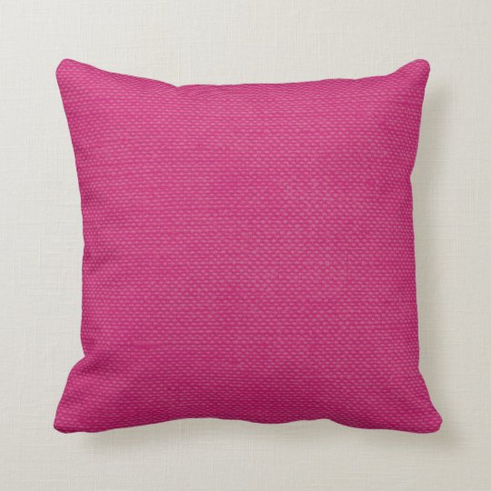 Modern Lines Linen Look fuschia Throw Pillow
