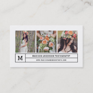 Modern lines Photography Business Cards