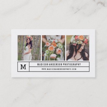 Modern Lines | Photography Business Cards by FINEandDANDY at Zazzle