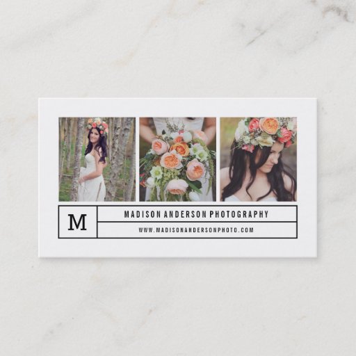 Customizable Modern lines | Photography Business Cards