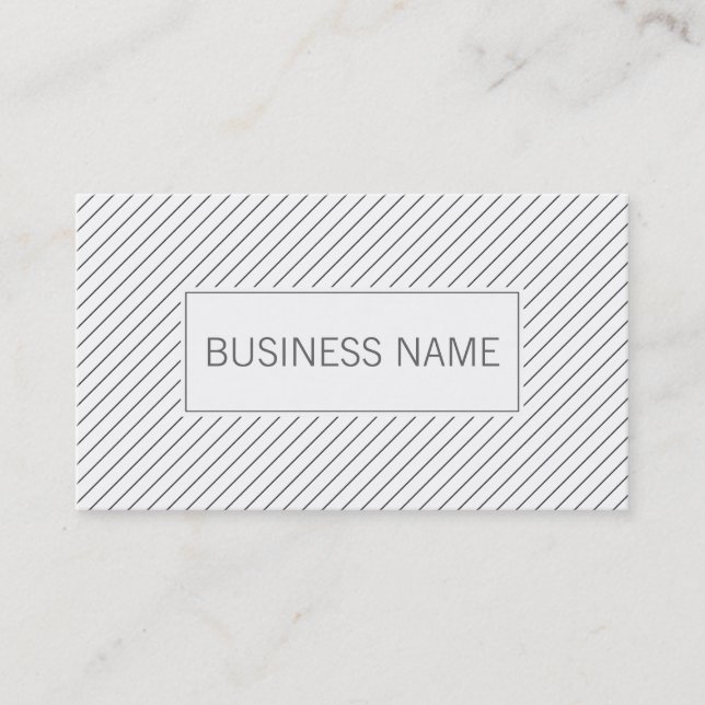 Modern Lines Wedding Planner Business Card (Front)