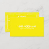 Modern Lines Yellow Business Card (Front/Back)