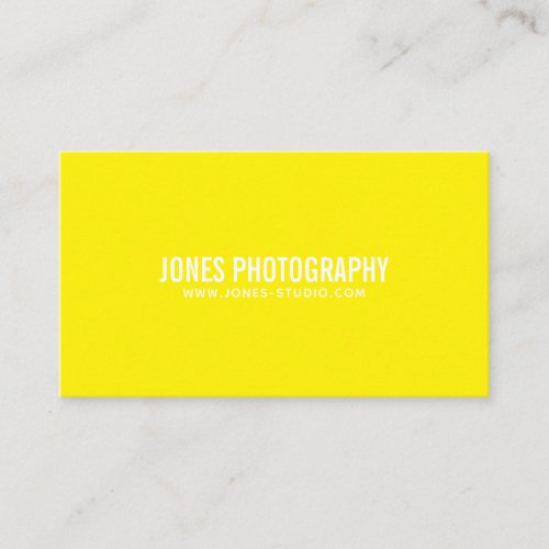 Modern Lines Yellow Business Card