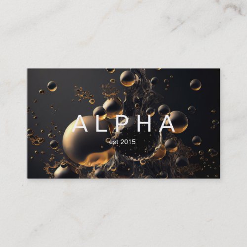 Modern Liquid abstract bubbles Background Design Business Card