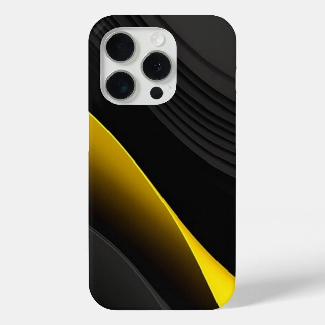  Modern Liquid Swirl  Square Mustard Yellow Tones Case-Mate iPhone Case (Back)