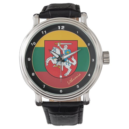 Modern Lithuania Knight  Lithuanian Flag  Design Watch