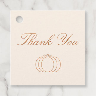 Modern Little Pumpkin Baby Shower Favor Tags