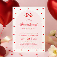 Modern Little Sweetheart Baby Shower Invitation