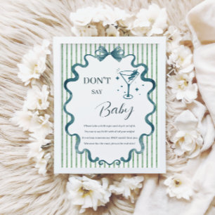 Modern Little Tini One Don’t Say Baby Game Poster