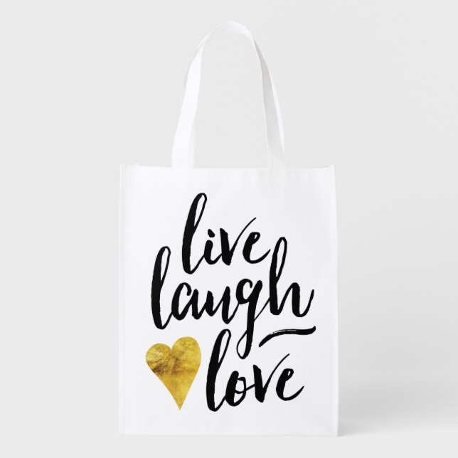 Modern Live Laugh Love Bag (Front)