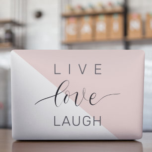 Modern Live Love Laugh Positive Motivation Quote HP Laptop Skin