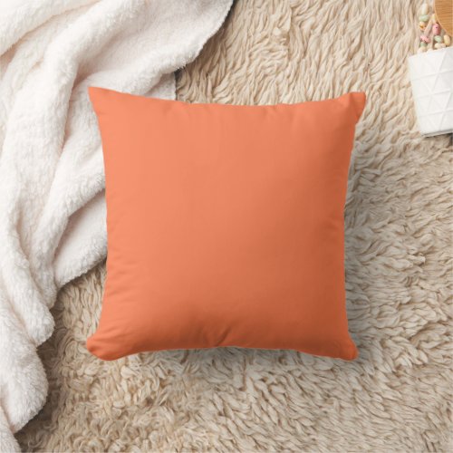 Modern Living Coral Minimal Bright Solid Color Throw Pillow
