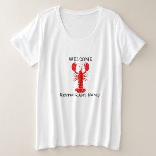 Modern lobster seafood Fresh market welcome Plus Size T-Shirt