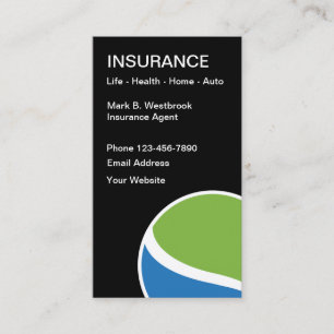 Modern Local Insurance Agent Business Card