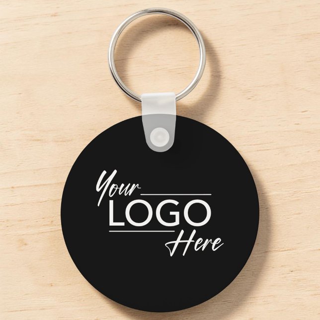 Modern Logo Black Keychain (Modern Logo Black Keychain)