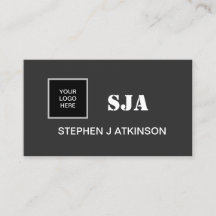 Modern Logo Black Minimalist Professional Initials