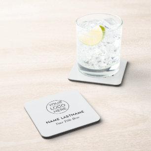 Modern Logo Business Beverage Coaster