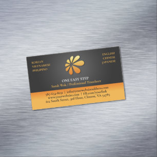 Modern Logo Business Card Magnet