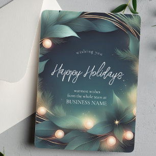 Modern Logo Business Holiday Card