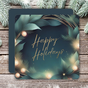 Modern Logo Corporate Business Holiday Card