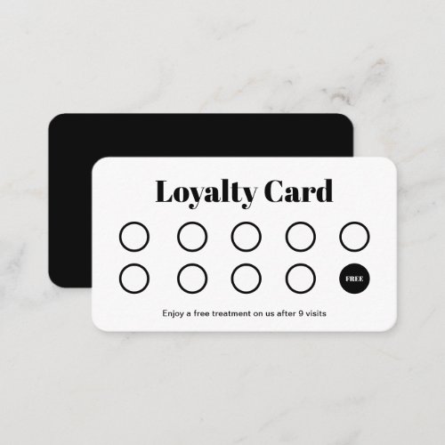 Modern Logo Customer Loyalty Punch Card Company