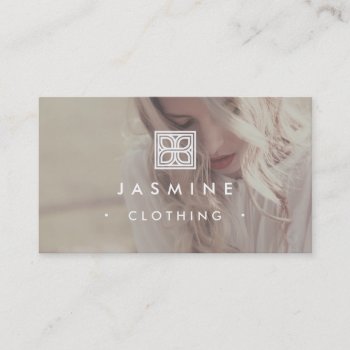 ★ Modern Logo Design Photography Business Card by laurapapers at Zazzle