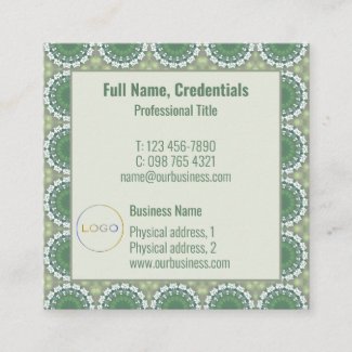 Modern Logo Elegant Abstract Spring Floral Green