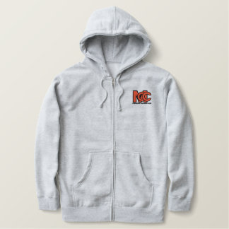 Modern Logo Embroidered Zip Hoody