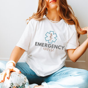 Modern Logo gifts for ER Nurses The Star of Life T-Shirt