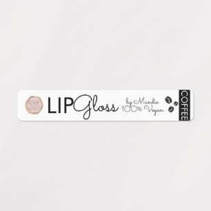 Modern Logo Lip Gloss Branding Packaging Coffee Labels