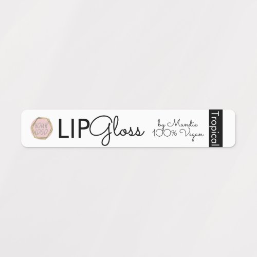 Modern Logo Lip Gloss Branding Packaging Labels