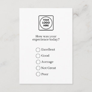 Modern Logo   Minimalist Business Feedback Design Enclosure Card