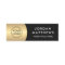 Modern logo, name and title golden gradient black 