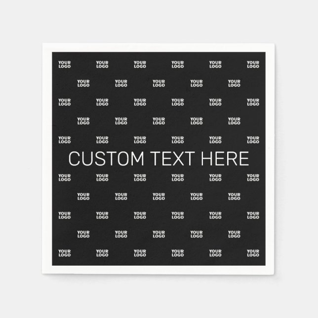 Modern Logo or Design Pattern with Any Image  Napkins (Front)