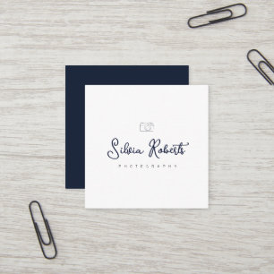 modern logo photographer business card