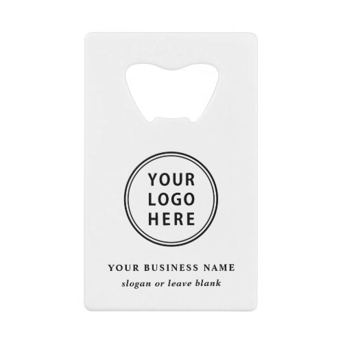 Modern Logo Promotional Credit Card Bottle Opener